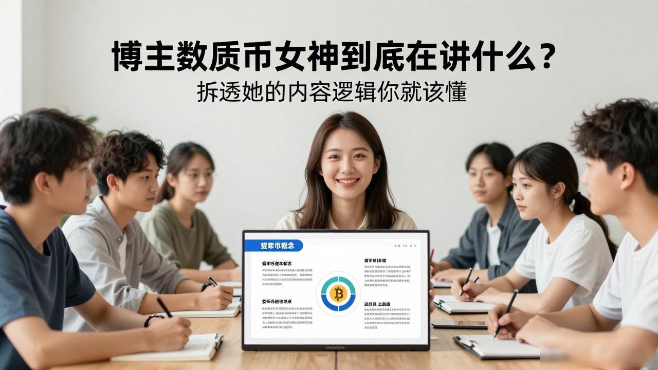 博主数字货币女神到底在讲什么？拆透她的内容逻辑你就该懂