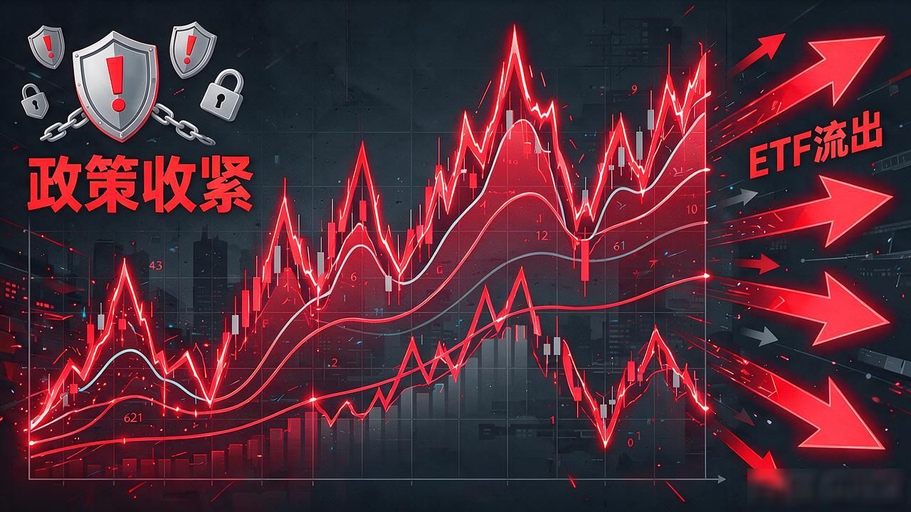 数字货币全线大跌原因：政策收紧、ETF流出与市场情绪恶化