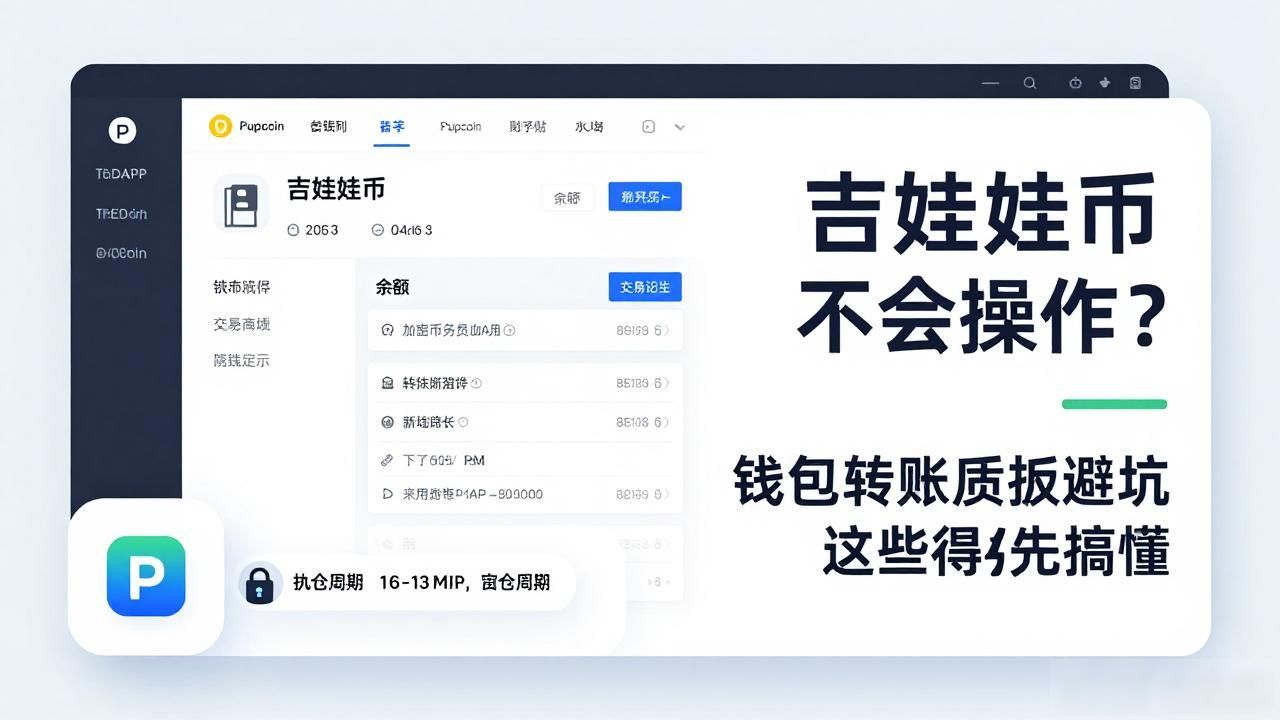 刚买了吉娃娃币不会操作？钱包转账质押避坑这些得先搞懂