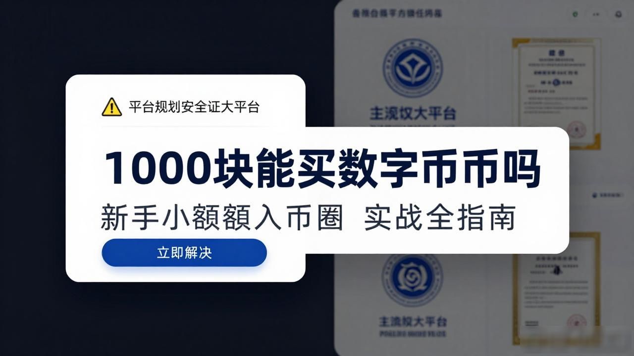 1000块买数字货币新手指南_1000块买数字货币_新手小额数字货币投资实战