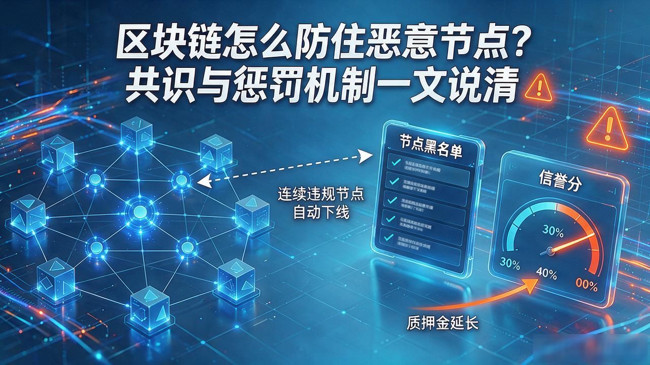 区块链怎么防住恶意节点？共识与惩罚机制一文说清
