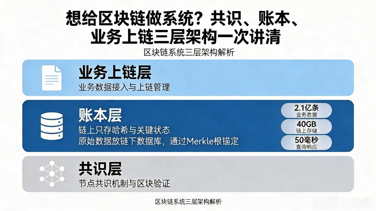 想给区块链做系统？共识、账本、业务上链三层架构一次讲清