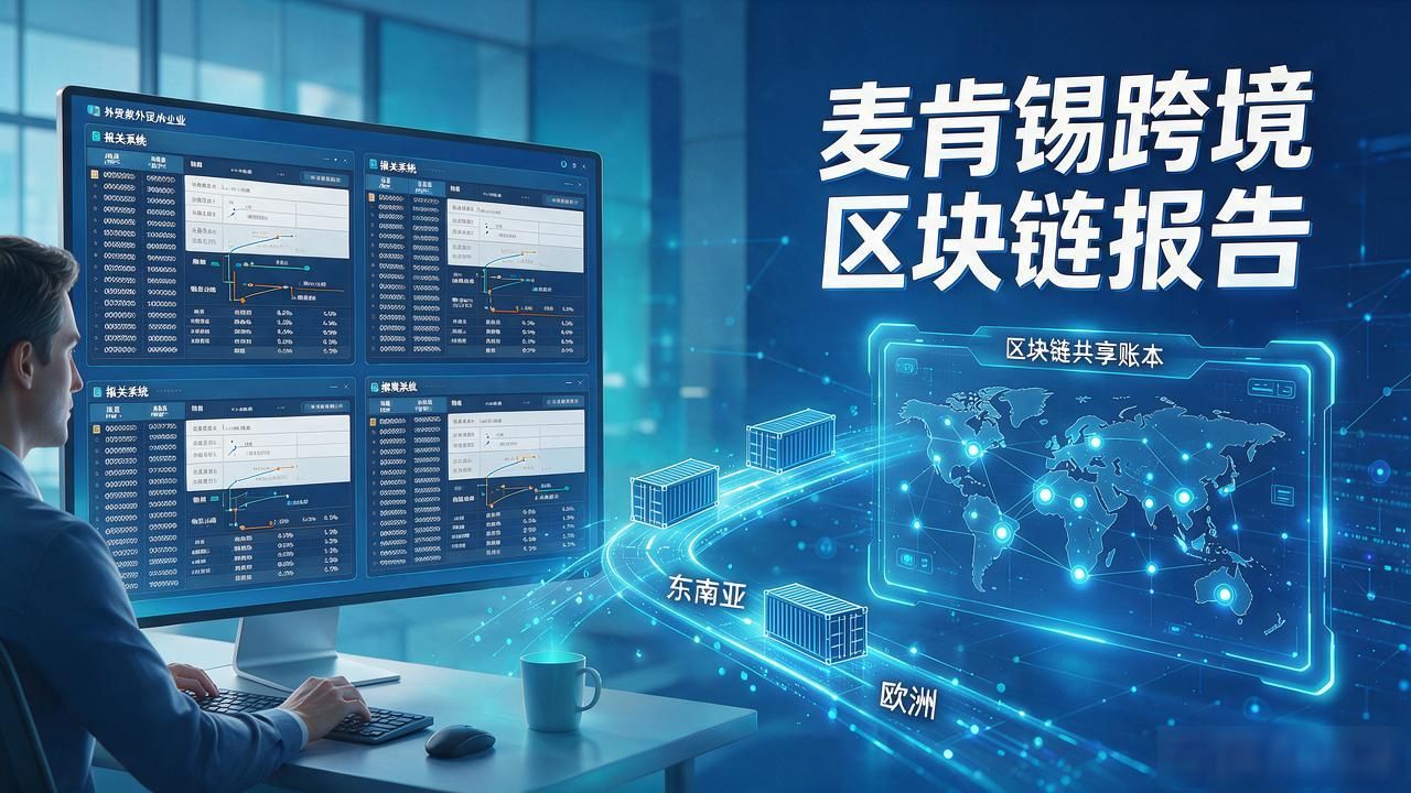 麦肯锡跨境区块链报告我读完了，做外贸的该盯住哪三件事