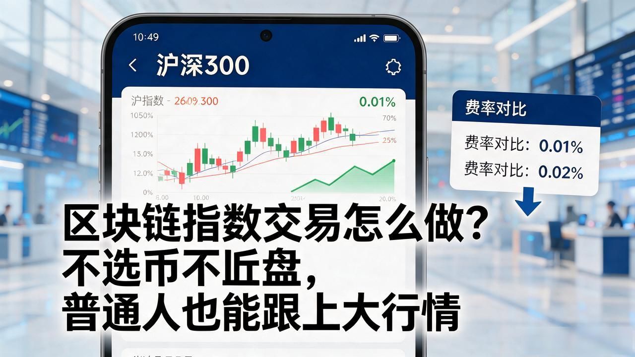 区块链指数交易怎么做？不选币不盯盘，普通人也能跟上大行情