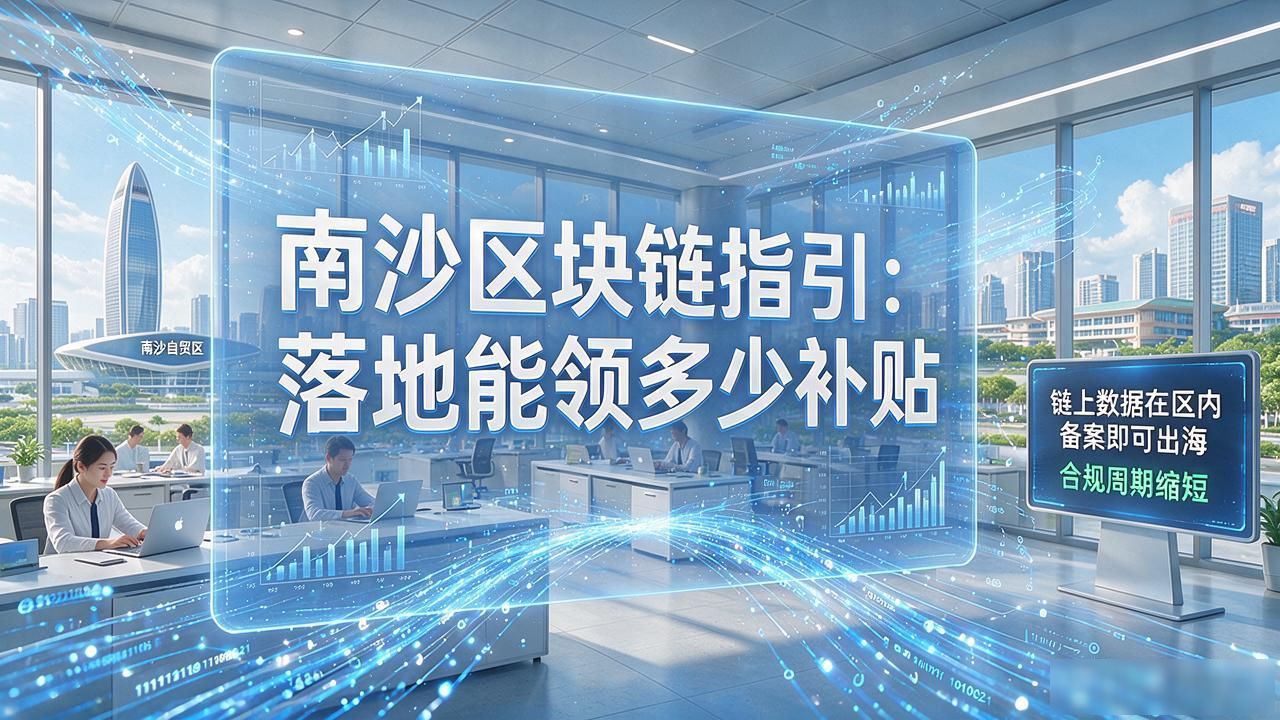 南沙区块链指引：落地能领多少补贴，企业这篇别漏看