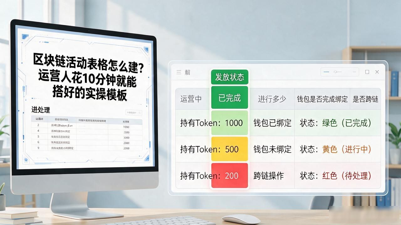 区块链活动表格怎么建？运营人花10分钟就能搭好的实操模板