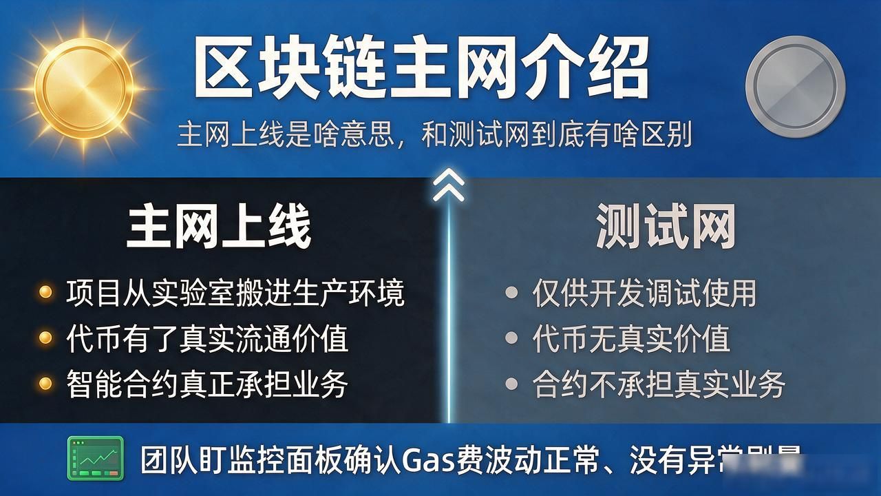 区块链主网介绍：主网上线是啥意思，和测试网到底有啥区别
