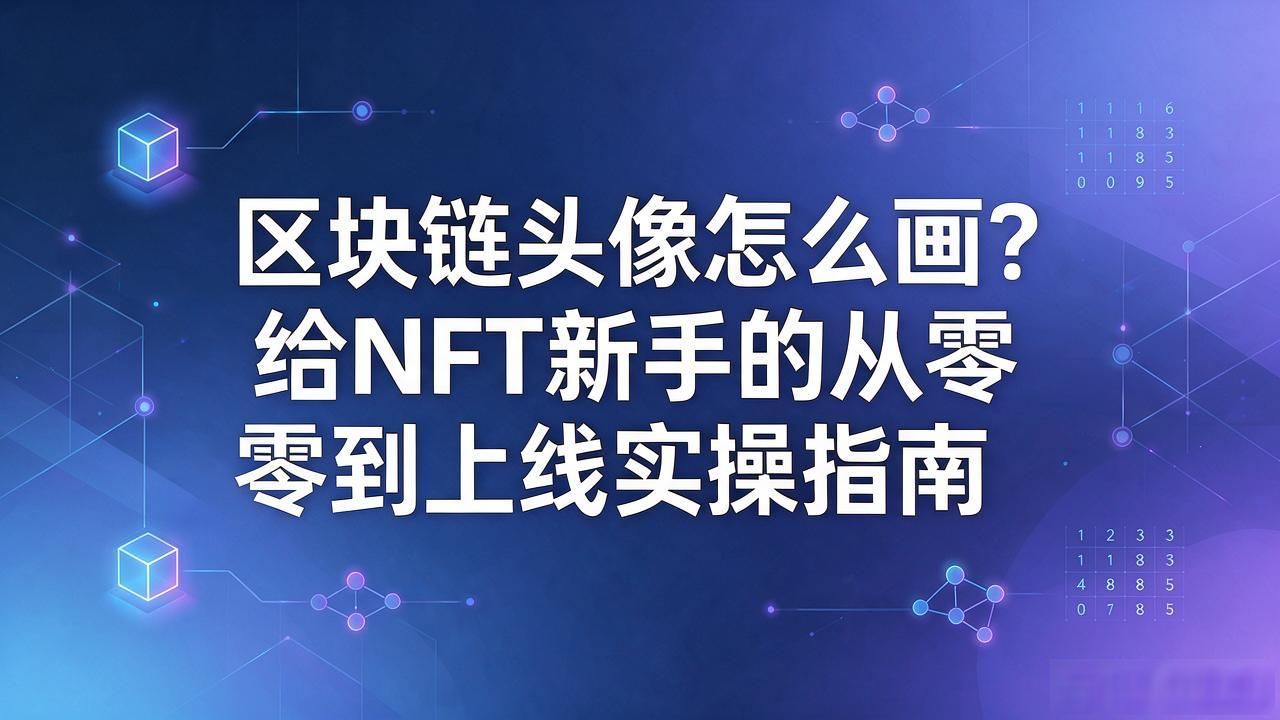 区块链头像怎么画？给NFT新手的从零到上线实操指南