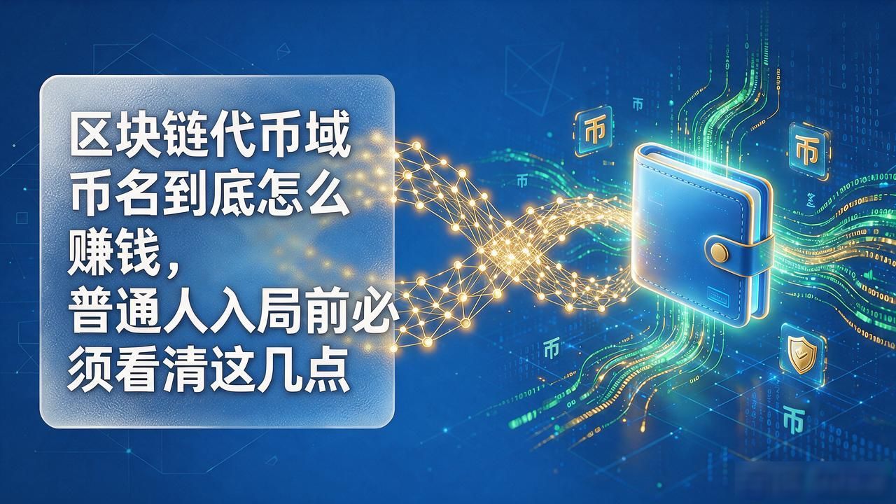 区块链代币域名到底怎么赚钱，普通人入局前必须看清这几点
