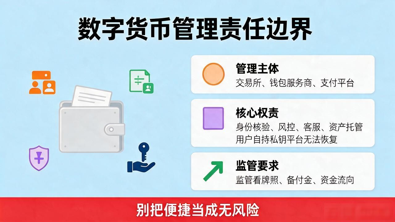 数字货币由谁管理？央行、平台、钱包、用户与监管边界一文看懂