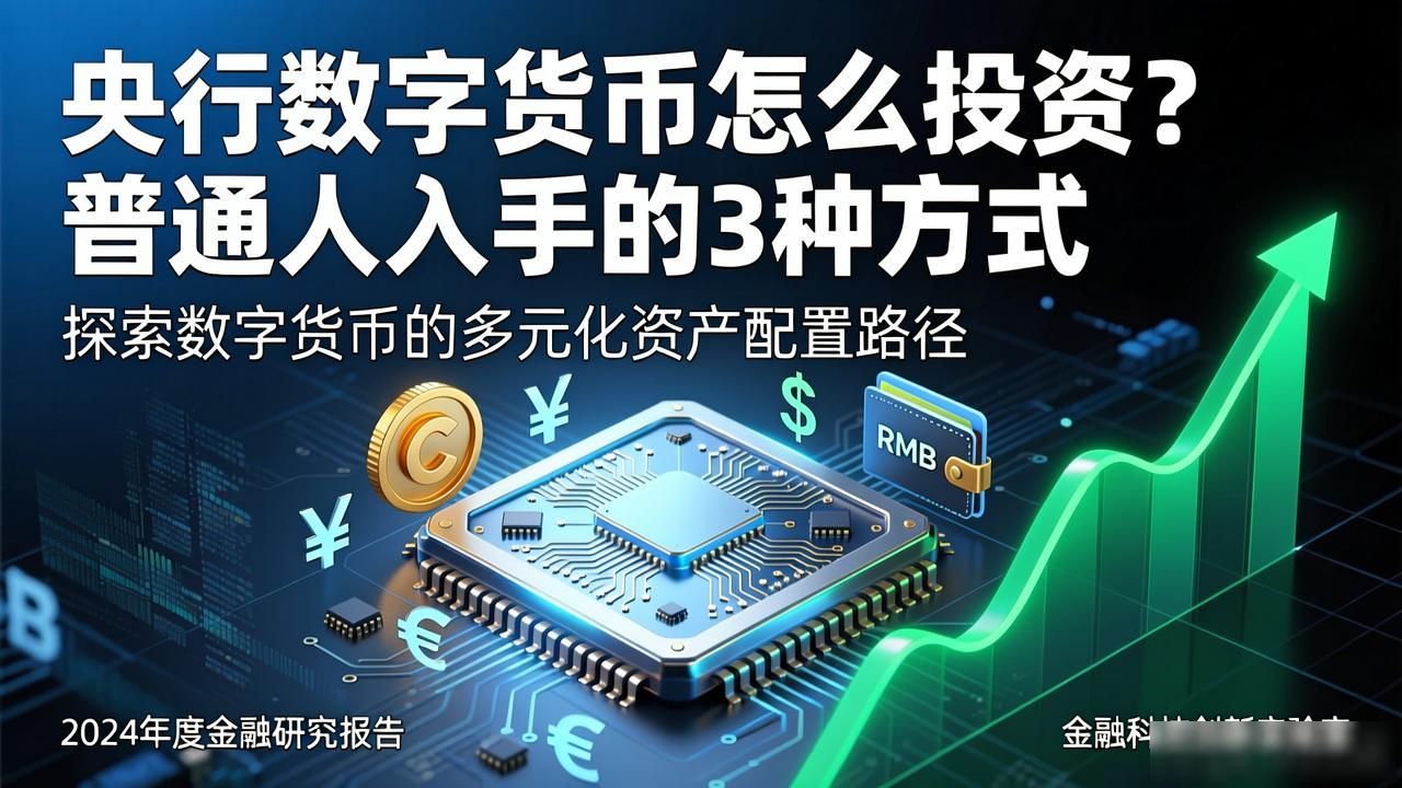央行数字货币怎么投资？普通人入手的3种方式