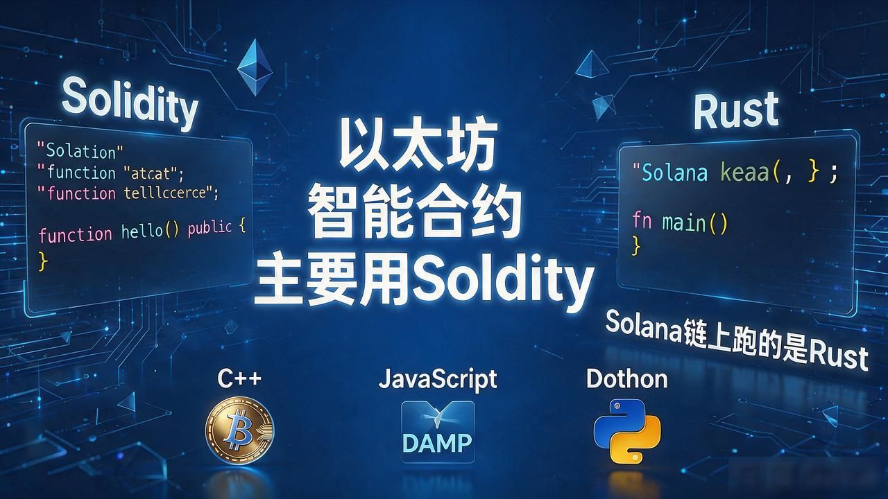 区块链是什么语言？不是语言！但开发它确实要用这几门