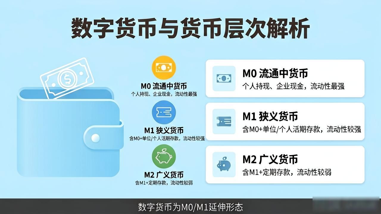 数字货币在货币层次中到底是什么？M0到M2全解析