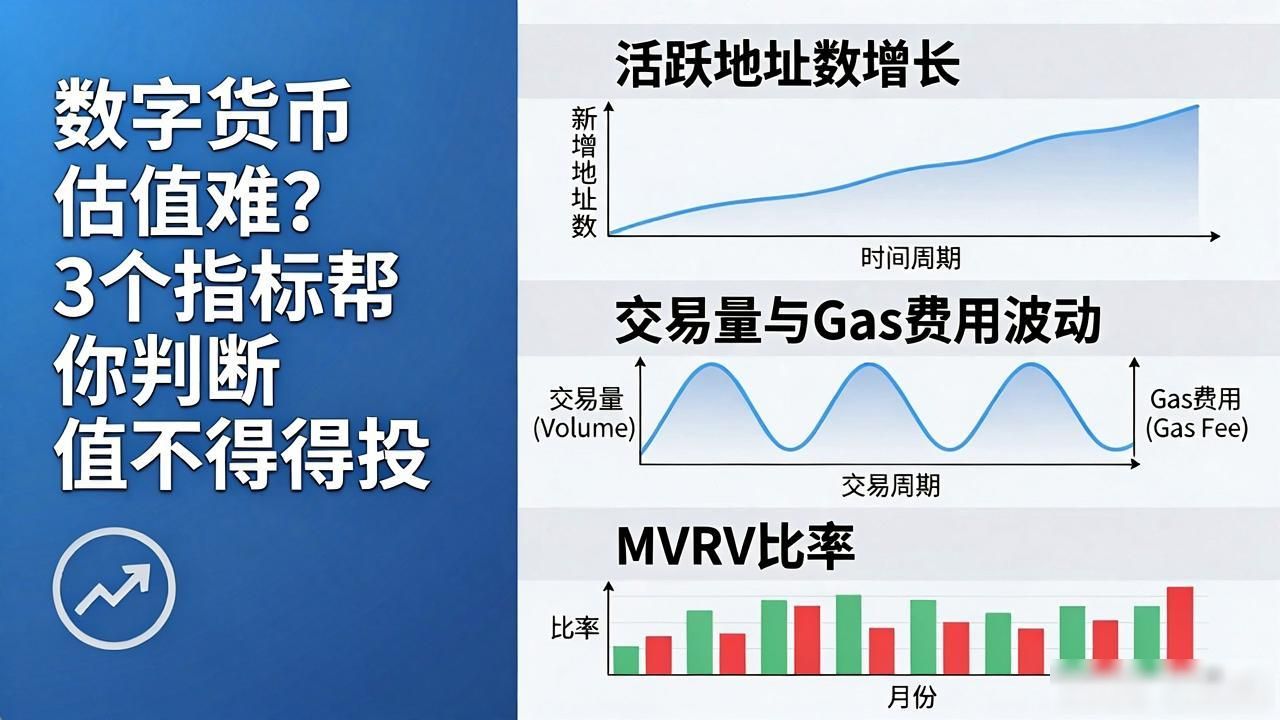 数字货币估值难？3个指标帮你判断值不值得投