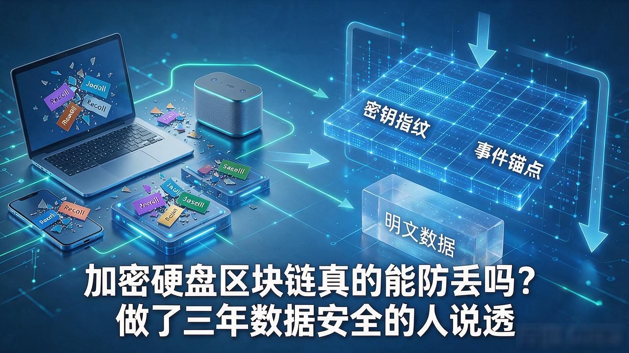 加密硬盘区块链真的能防丢吗？做了三年数据安全的人说透