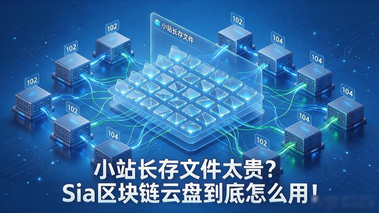 小站长存文件太贵？Sia区块链云盘到底怎么用