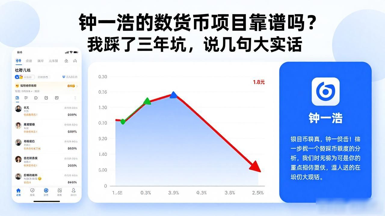 钟一浩的数字货币项目靠谱吗？我踩了三年坑，说几句大实话