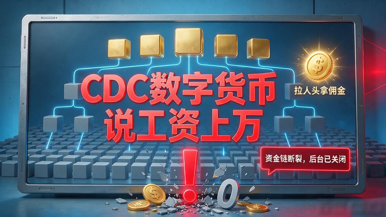 CDC数字货币说工资上万 进去才知就是拉人头的盘