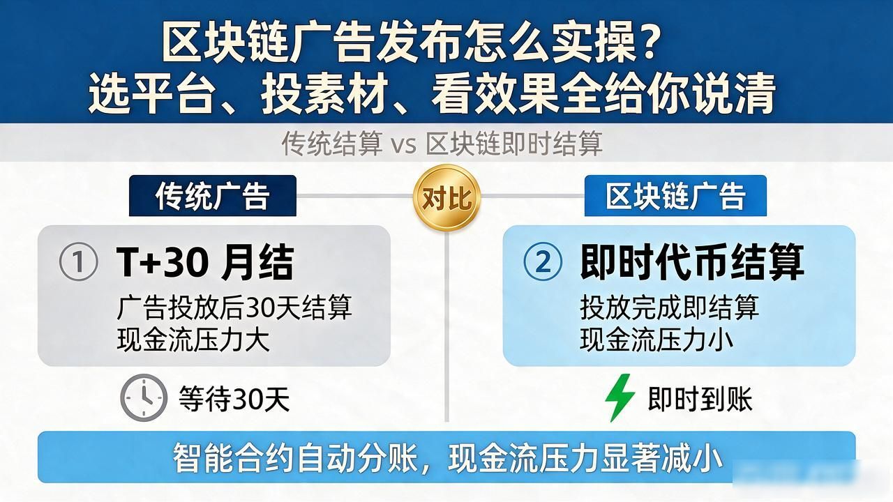 区块链广告发布怎么实操？选平台、投素材、看效果全给你说清