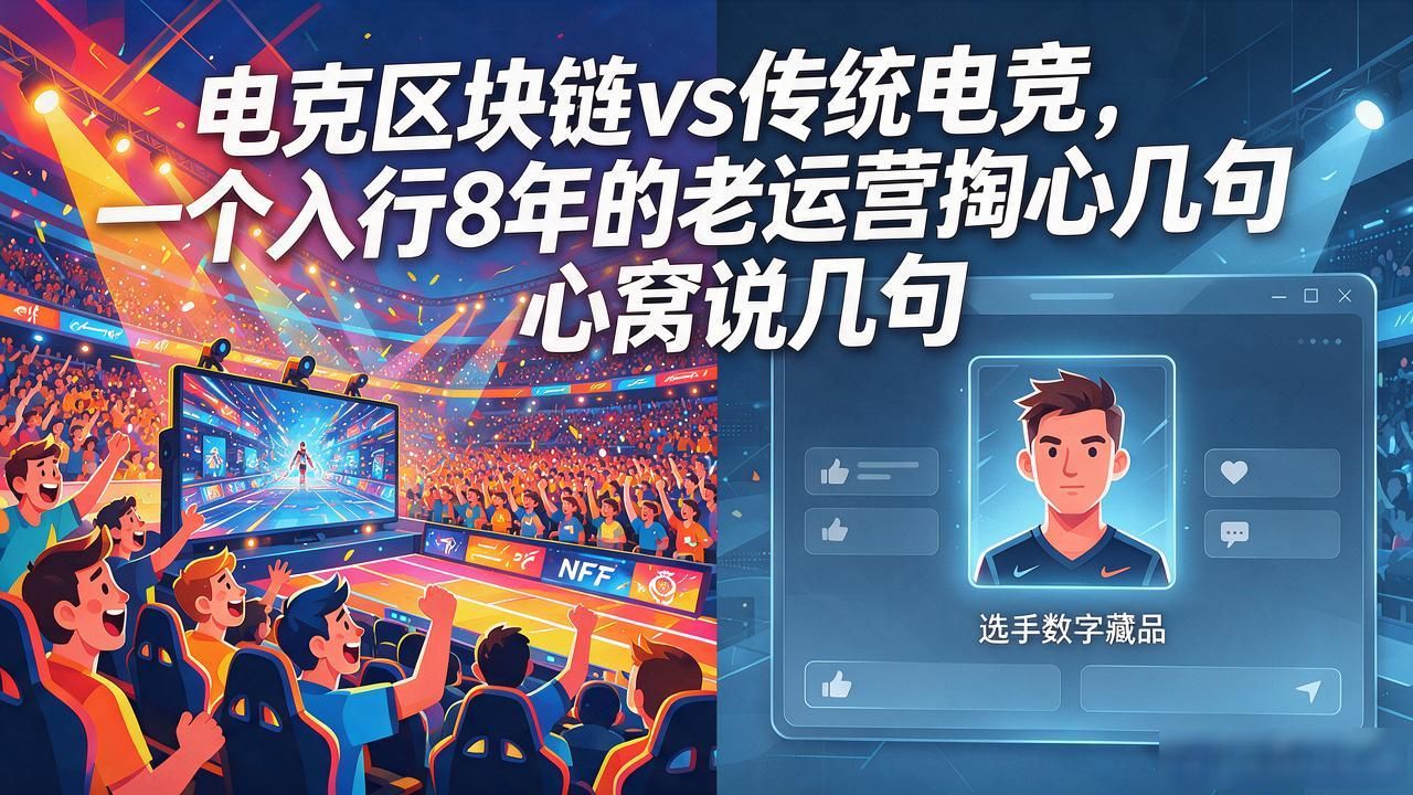 电竞区块链vs传统电竞，一个入行8年的老运营掏心窝说几句