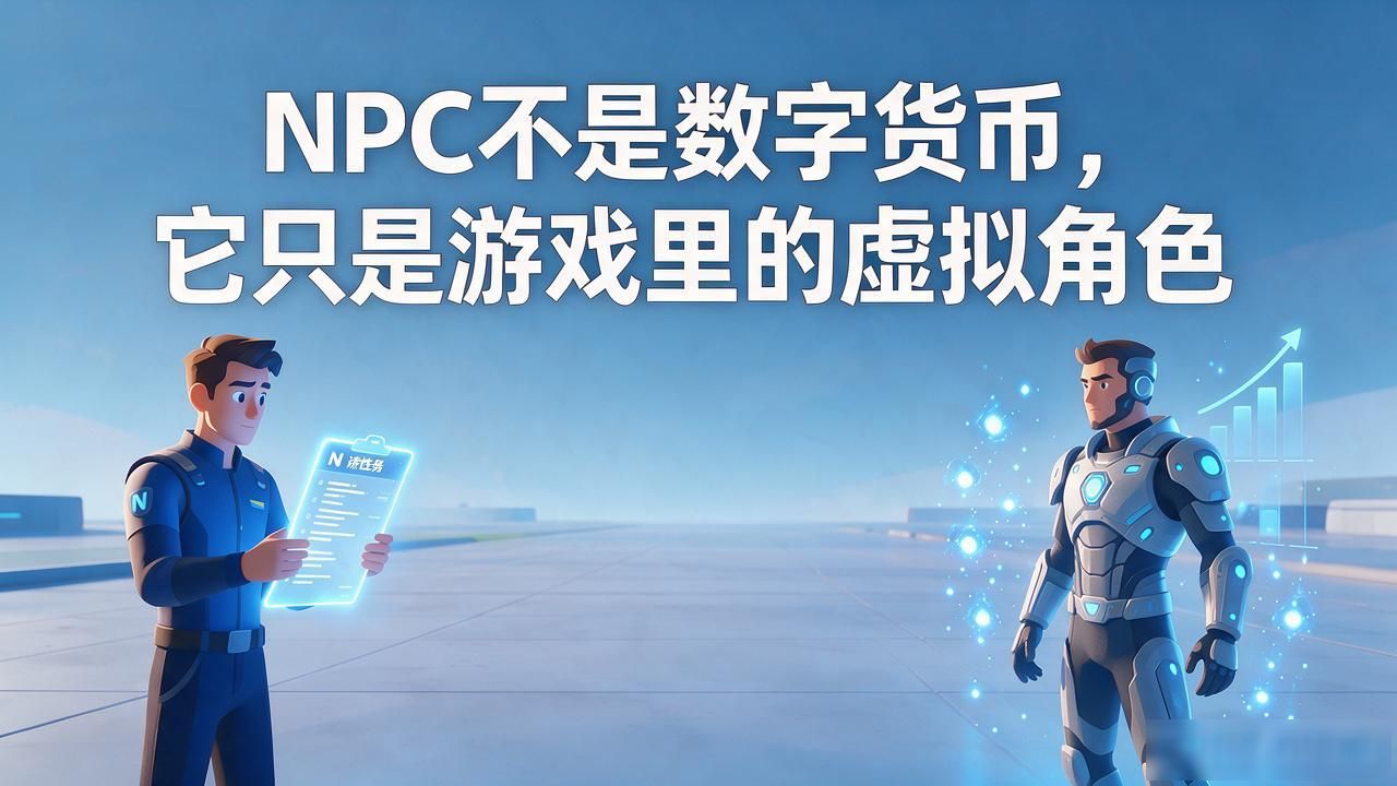 NPC不是数字货币，它只是游戏里的虚拟角色