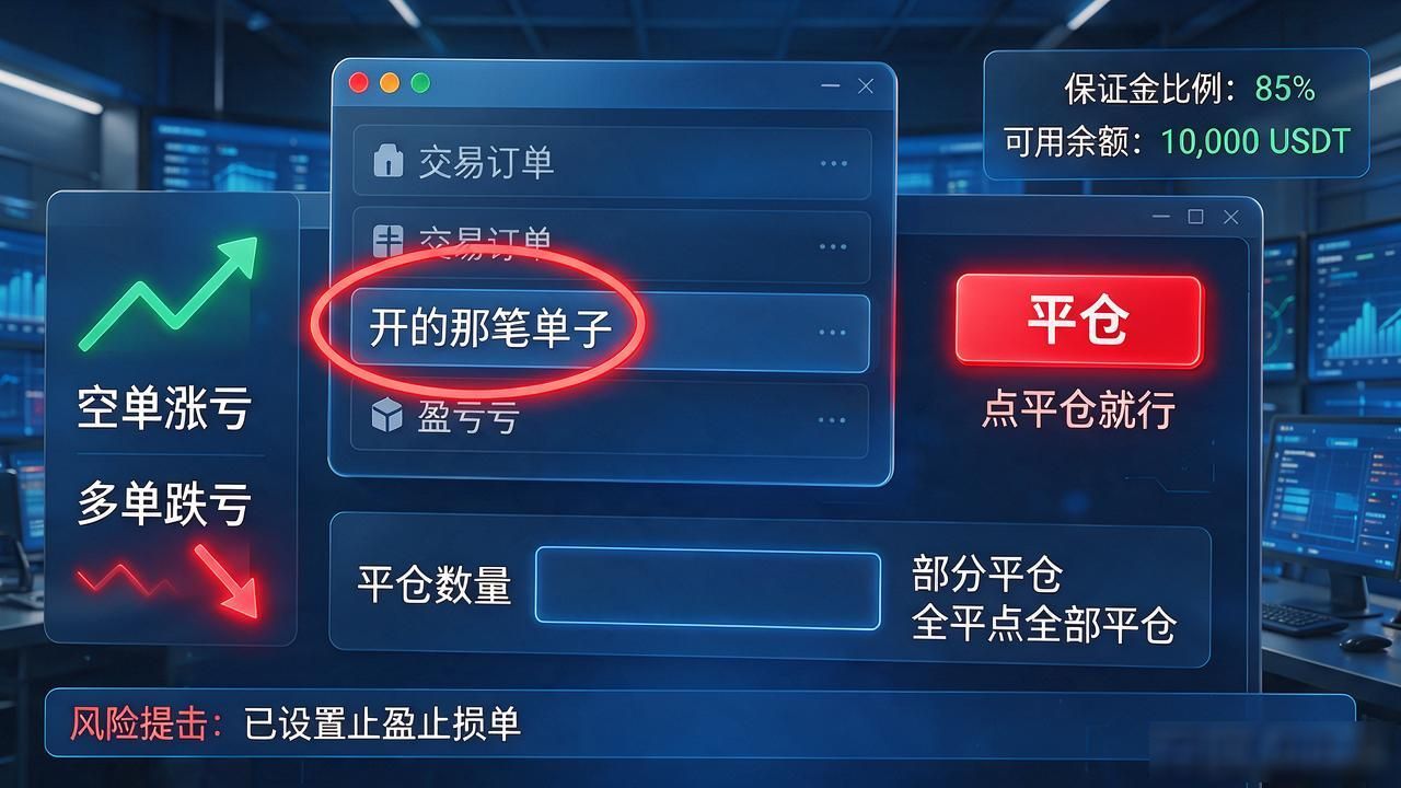 数字货币永续合约怎么买卖：开单平仓实操全讲