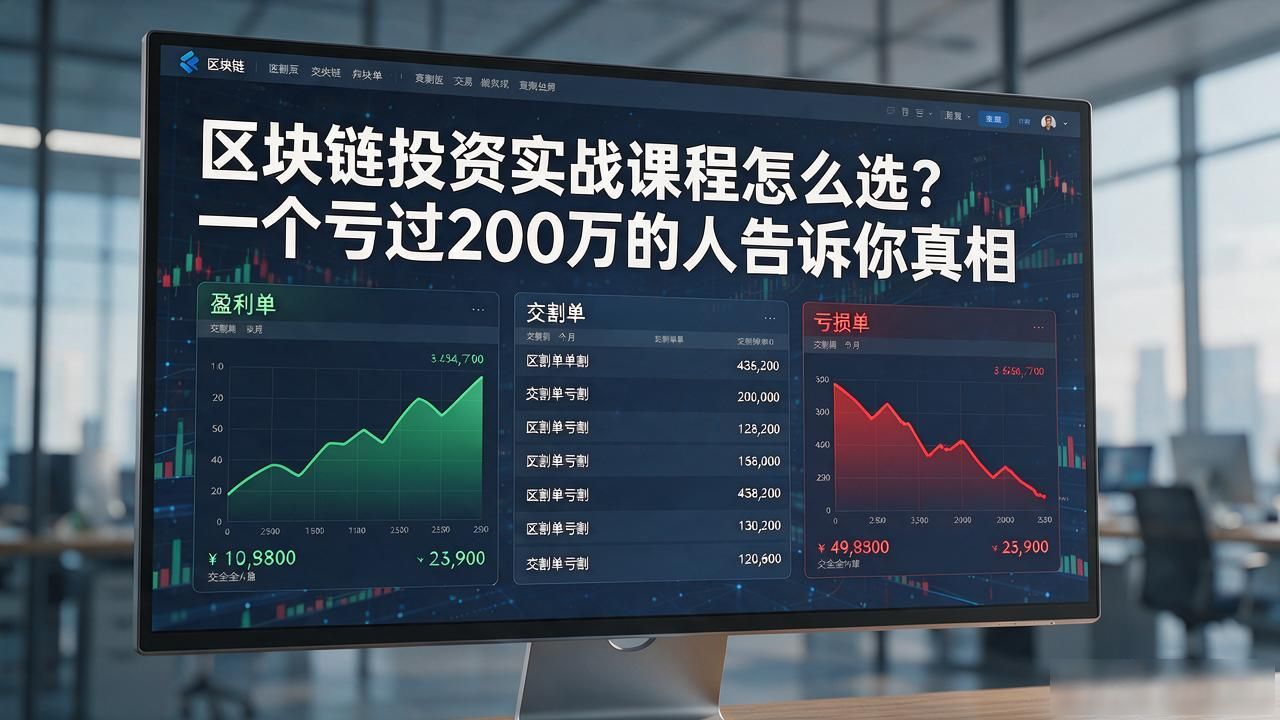 区块链投资实战课程怎么选？一个亏过200万的人告诉你真相