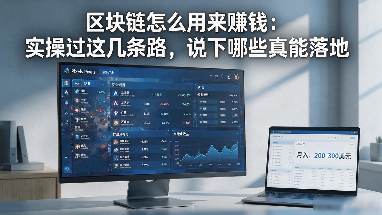 区块链怎么用来赚钱：实操过这几条路，说下哪些真能落地